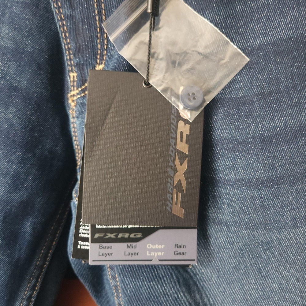 Harley-Davidson® Women's FXRG Armalith Denim Mid-Rise Jeans size 29 NWT $295 - Picture 5 of 10